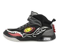 Geox J Inek Boy A, Zapatillas Niños, Multicolor Black White, 24 EU
