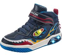 Geox J Inek Boy A, Zapatillas Niños, Multicolor Navy Lt Blue, 32 EU