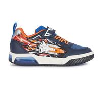 Geox J Inek Boy B, Zapatillas, Azul Marino/Naranja, 33 EU