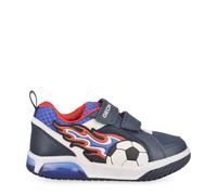 Geox J INEK Boy B - Zapatillas Deportivas, Color Azul Marino/Rojo, Talla 34 EU