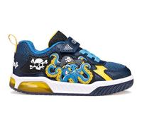 Geox J INEK Boy C - Zapatillas Deportivas, Color Azul Marino/Amarillo, Talla 32 EU