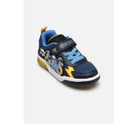 Geox J Inek Boy C Zapatillas Deportivas para niño, Azul Marino y Amarillo., 25 EU
