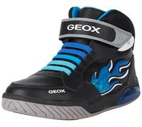 Geox J Inek Boy, Zapatillas Niños, Black Lt Blue, 29 EU