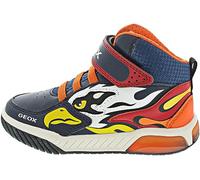 Geox J Inek Boy, Zapatillas Niños, Navy Orange, 33 EU