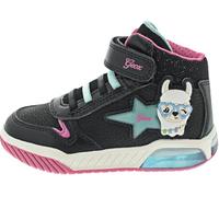Geox J INEK Girl C, Zapatillas, Black/Aqua, 24 EU