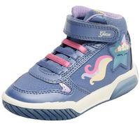 Geox J INEK Girl, Zapatillas para Niñas, Avio/Fuchsia, 25 EU