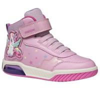 Geox J Inek Girl, Zapatillas, Rosa Multicolor, 34 EU