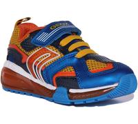 GEOX J J16FEA-05014-C0295 Bayonyc B con Luz Unisex Zapatos Azul Amarillo Ru 1 -