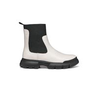 Geox J Junette Girl C, Bota Chelsea, LT Ivory/Black, 31 EU