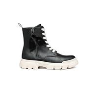 Geox J Junette Girl G, Botín, Black/Milk, 38 EU