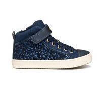Geox J Kalispera Girl Sneaker, Navy/LT Gold, 33 EU, Navy Lt Gold, 33 EU