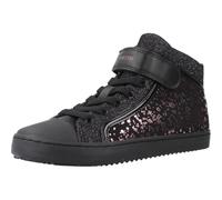Geox J Kalispera Girl, Zapatillas, Negro/Morado, 30 EU