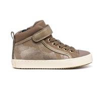 Geox J Kalispera - Tenis para niña, Gris Ahumado Platino, 2.5 UK