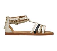 Geox J Karly Girl Sandal, LT Marfil y Platinum, talla 33 EU