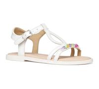 Geox J Karly Girl Sandal, White, 30 EU