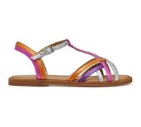 Geox J Karly Girl Sandalia, fucsia/plata, talla 32 EU