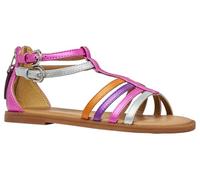 Geox J Karly Girl Sandalia, fucsia/plata, talla 35 EU