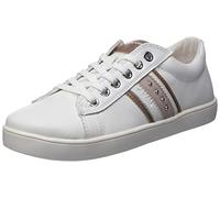 Geox J Kathe Girl F, Sneakers para Niña, Multicolor (White/Lt Rose), 28 EU