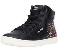 Geox J Kathe Girl F, Zapatillas, Black Multi Coloured, 28 EU