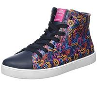 Geox J Kathe Girl H, Sneakers para Niña, Multicolor (Navy/Fuchsia), 29 EU