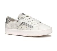 Geox J Kilwi Girl A, Zapatillas, Off White/Silver, 25 EU