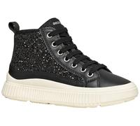 Geox J LAQUINNY Girl Sneaker, Black, 33 EU, Negro, 33 EU