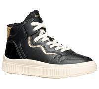 Geox J Laquinny Girl, Zapatillas, Black Platinum, 37 EU