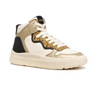 Geox J Laquinny Girl, Zapatillas, Lt Ivory Platinum, 32 EU