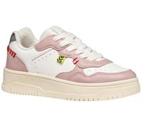 Geox J Lestrella Girl, Zapatillas, Rosa Blanca, 33 EU
