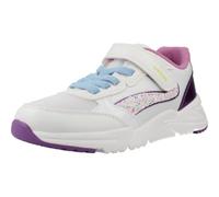 Geox J Loftus Girl A Sneaker, White/DK Purple, 38 EU