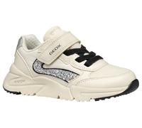 Geox J Loftus Girl A, Zapatillas, Lt Ivory/Silver, 39 EU