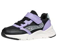 Geox J Loftus Girl A, Zapatillas, Negro y Blanco, 24 EU
