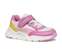 Geox - J Loftus Girl A, Zapatillas Niñas, Dk Pink/Yellow,