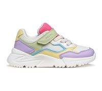 Geox J Loftus Girl B - Zapatillas Deportivas, Multicolor/Blanco, Talla 33 EU
