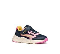 Geox J Loftus Girl, Zapatillas, Azul Marino Lt Rosa, 35 EU