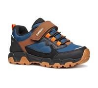Geox J MAGNETAR Boy B ABX - Zapatillas Deportivas, Color Azul Marino/marrón, Talla 35 EU, Marino Marrón, 35 EU