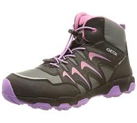 Geox J Magnetar Girl B Ab, Sneakers para Niña, Multicolor (Black/Purple), 24 EU