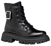 Geox J Maquinnens Girl, Bota de Tobillo, Negro, 31 EU