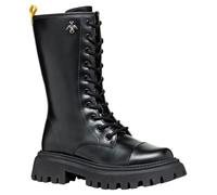 Geox - J MAQUINNENS GIRL C, Bota a media pantorrilla, Black,