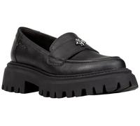 Geox J MAQUINNENS Girl E, Mocasín, Black, 32 EU