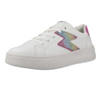 Geox - J MIKIROSHI Girl A, Zapatillas Niñas, White/Multicolor,