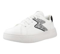 Geox J MIKIROSHI Girl A, Zapatillas, White/Silver, 28 EU