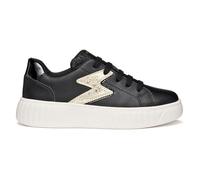 Geox J Mikiroshi Girl, Zapatillas, Black Lt Gold, 36 EU
