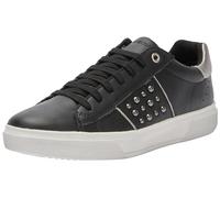 Geox J Nettuno Girl B, Zapatillas Mujer, Black Dk Silver, 38 EU