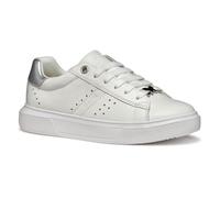 Geox J NETTUNO Girl B, Zapatillas, White/Silver, 31 EU