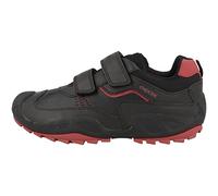 Geox J New Savage Boy A, Zapatos para Niño, Multicolor (Black/Red), 24 EU