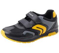 Geox J Pavel A, Zapatillas de Deporte Niños, Black Yellow, 27 EU