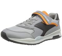 Geox J PAVEL A, Zapatillas de Deporte, Niños, Gris/Naranja, 25 EU