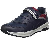 Geox J Pavel A, Zapatillas de Deporte Niños, Navy/DK Red, 34 EU