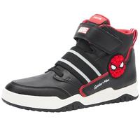 Geox J Perth Boy D, Tenis para niño, Negro, Rojo, 1.5 UK